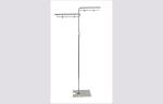Clear POP Poster Sign Stand For Supermarket 1100 - 2100mm , Stainless Steel