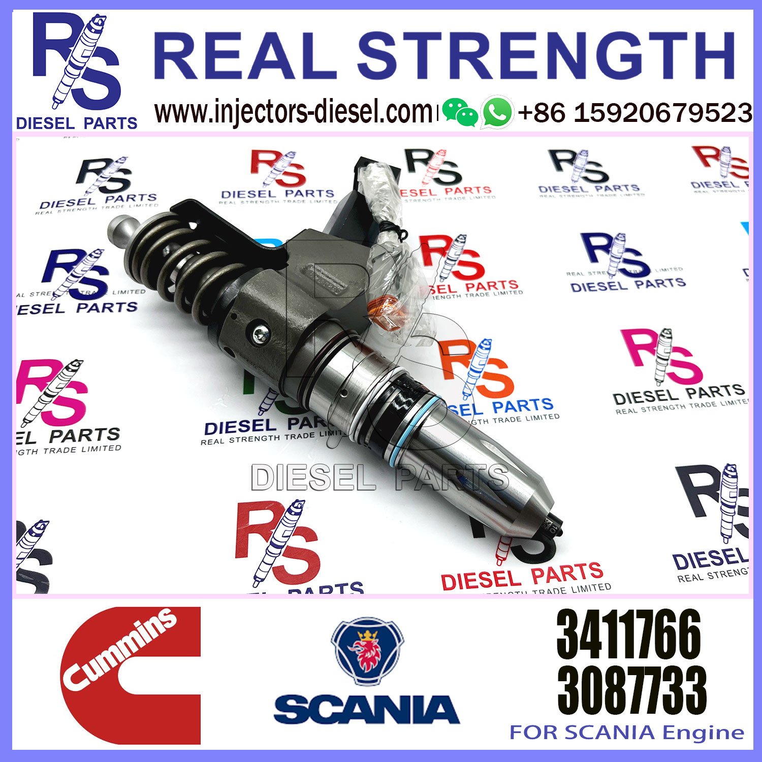 Diesel N14 Common Rail Fuel Injector 3411766 3652541 3411767 3652542 3411765 3083846 3083622 3411759