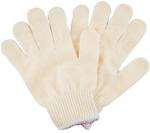 Industrial Cotton Knitted Gloves White PPE Polyester String 24cm Length