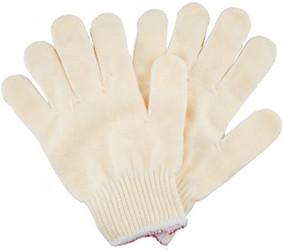 Quality Industrial Cotton Knitted Gloves White PPE Polyester String 24cm Length wholesale