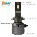 Low Beam Car LED Headlight Bulbs , 9006 Hb4 Led CCC Approved 0.1KW