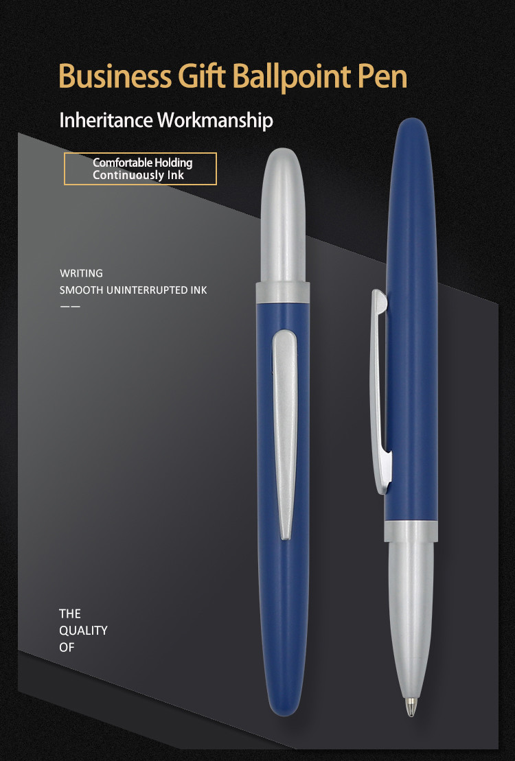 Metal Pen Smooth Grip 1.0mm High-Quality Office Business Ballpoint Pen With Cap