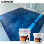 Seamless Metallic Epoxy Floor Coating Resists Dirt Dust And Liquids