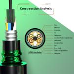 48/72/96/144 Core GYTA53 Outdoor Armored Fiber Optic Cable for Secure Communicat