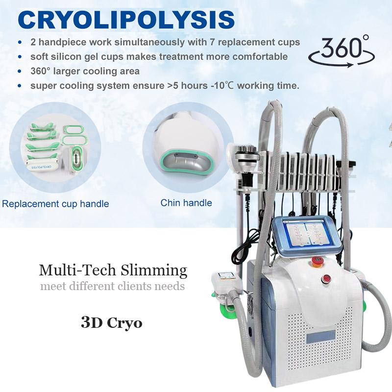 Cryo+Laser+40k Cavitation for Body Face 360 Surrounding Cooling Technology Slimming Machine for Beauty Clinic Salon