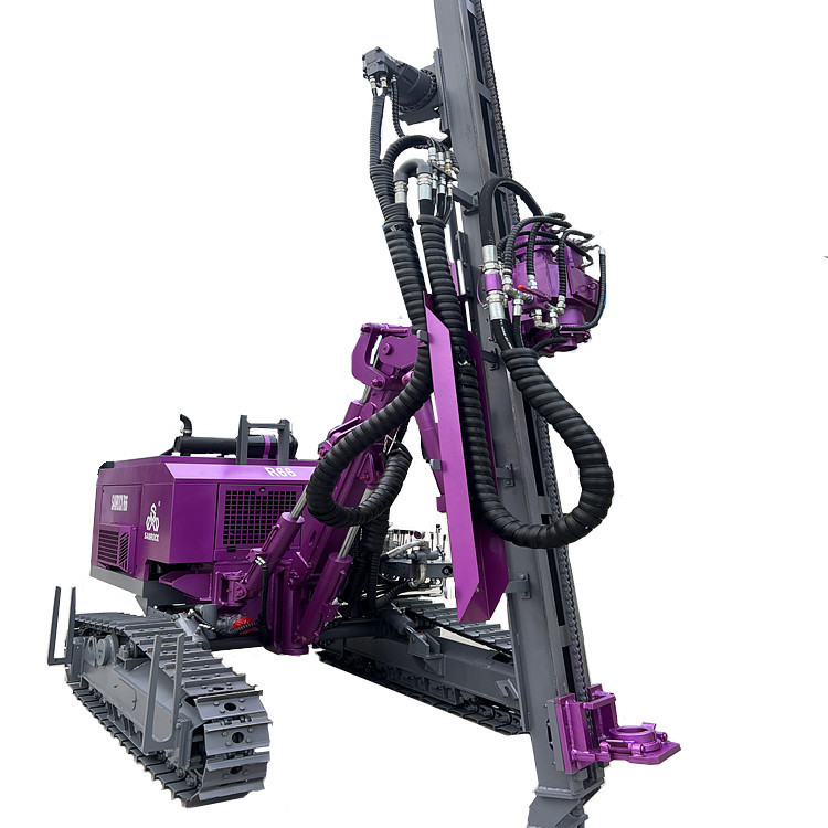 Hydraulic Rotary Blast Hole DTH Drilling Machine 73.5kw Mining DTH Drilling Rig