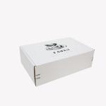 Rectangle White Corrugated Mailer Boxes Zipper Cardboard Box For Gift Packaging