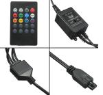 Automotive LED Interior Lights Multi Color Remote Control Flexible ABS 12V Car