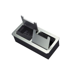 Quality Aluminum Cable Cubby Box Conference Table Connectivor Silver Color wholesale