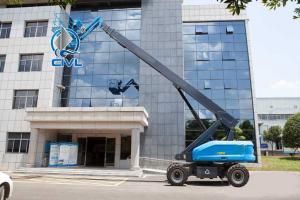 Quality 38.4m Straight Arm Aerial Work Platform 54kw Engine Cherry Picker wholesale