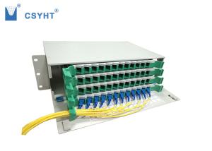 Quality 48 core fiber optic patch panel 19inch rack mounted load SC, LC, FC fiber optic adapter wholesale