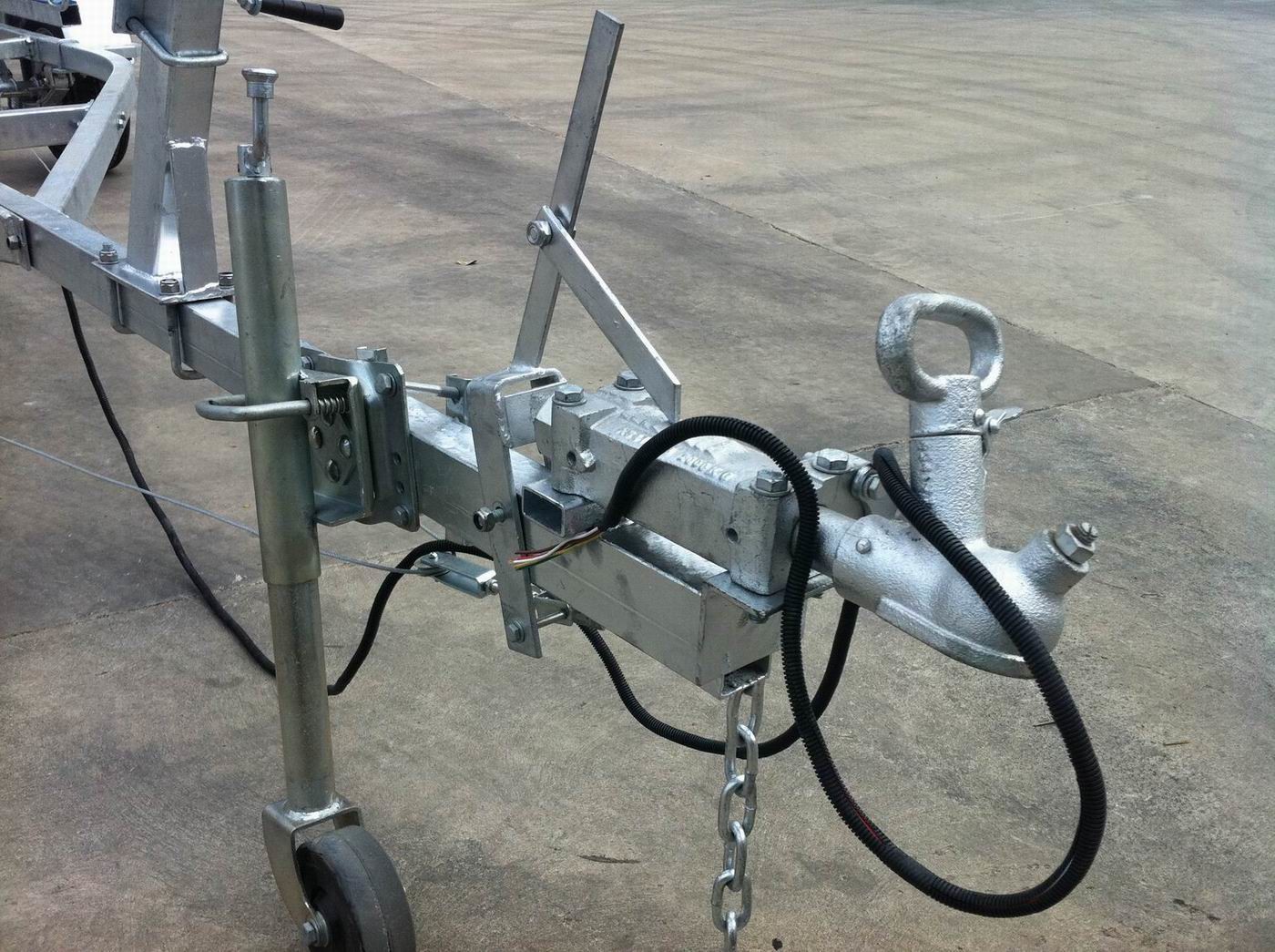 Big Payload Heavy Duty Boat Trailers Durable 9.6 M All Sizes For The Rib Boats