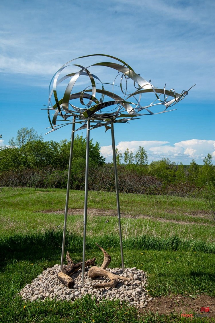 Custom Shape Mirror Craft Abstract Stainless Steel Sculpture for Outdoor Decoration