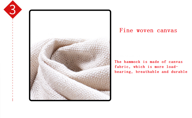 Non-woven Fabric Canvas Hammock Bed Folding Double Hanging Nylon for Outdoor Hiking