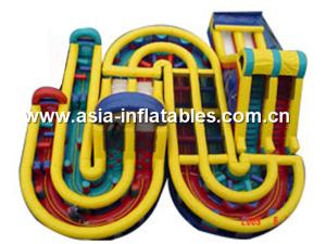 Quality Adrenaline Rush Games, Extreme Inflatable Obstacle Challenging Course wholesale
