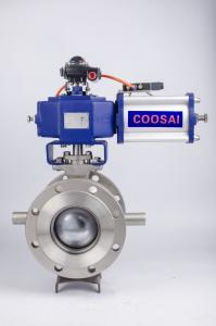Quality Anti Static Pneumatic Operated Metal Seated Ball Valve wholesale
