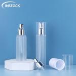 100ml 120ml 150ml Frosted Plastic Cosmetic Bottle Electroplated Spray Lotion