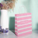 Custom Color Accepted Promotion Kraft Paper Thank You Bag for Wedding Party