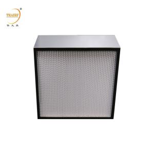 Quality H14 Aluminum Deep Pleat Laminar Flow Hood HEPA Air Filter For HVAC System wholesale