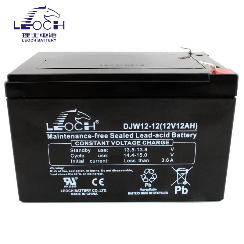 Sturdy ABS Container Leoch Battery DJW12-9.0 12V9Ah for UPS Machine Room Power System