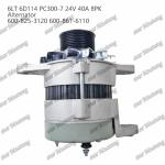 Alternator 6LT 6D114 PC300-7 24V 40A 8PK 600-825-3120 600-861-6110