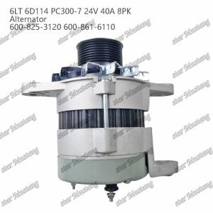 Quality Alternator 6LT 6D114 PC300-7 24V 40A 8PK 600-825-3120 600-861-6110 wholesale