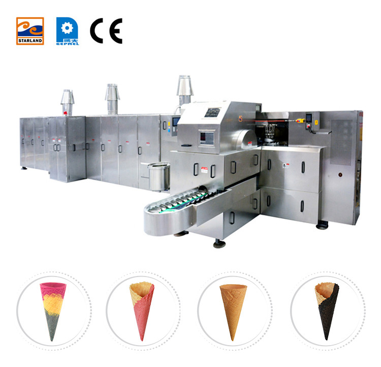 Fully Automatic Cone Production Equipment , With 63 260*240mm Baking Templates , With 63 260*240mm Baking Templates Cast