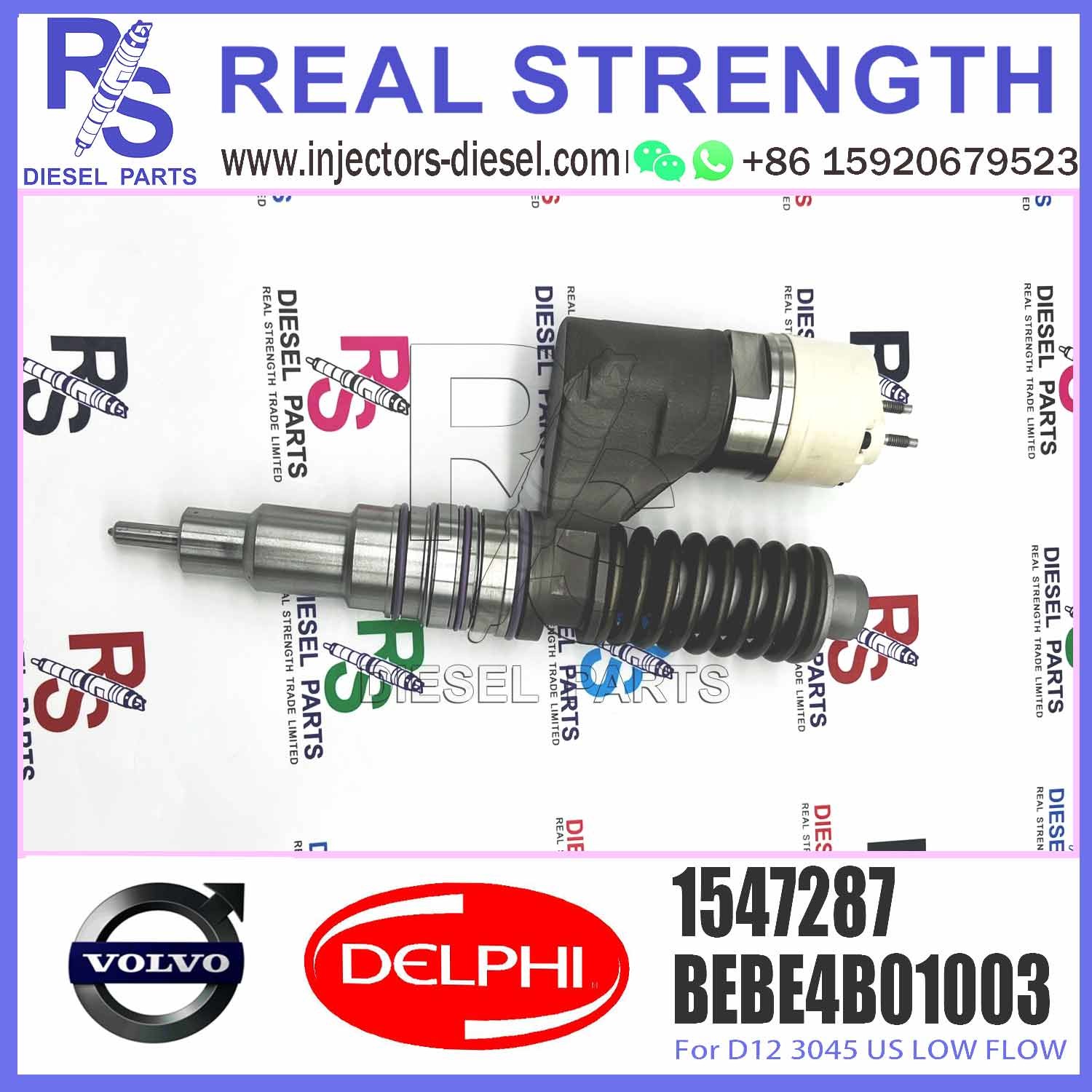 Engine Fuel Injector 1547287 3169521 8113411 BEBE4B01003 For Vol-vo D12 3045 LOW FLOW