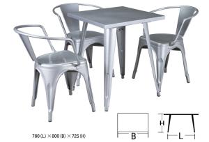 Quality high quality metal dining table and dining chair wholesale