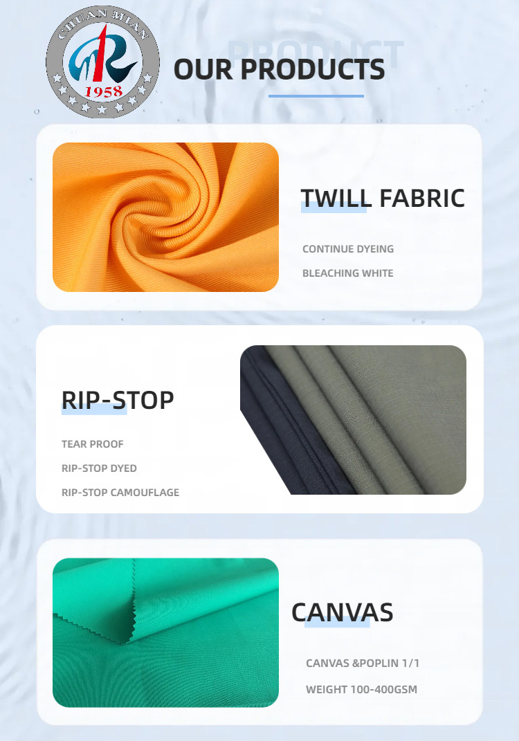 SGS CVC Fabric 80 20 Cotton Polyester Blend Woven Fabric