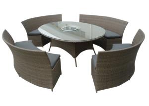 Quality Contemporary PE Rattan Dining Outdoor Table Chairs wholesale