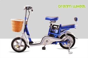 Quality 25 mph City Lightweight Electric Bike Pedal Assist Dual Seat 38Kgs Drum Brake with lithium battery wholesale