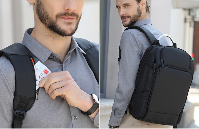 New custom logo large capacity anti theft laptop bag waterproof bag with USB interface business travel Backpack