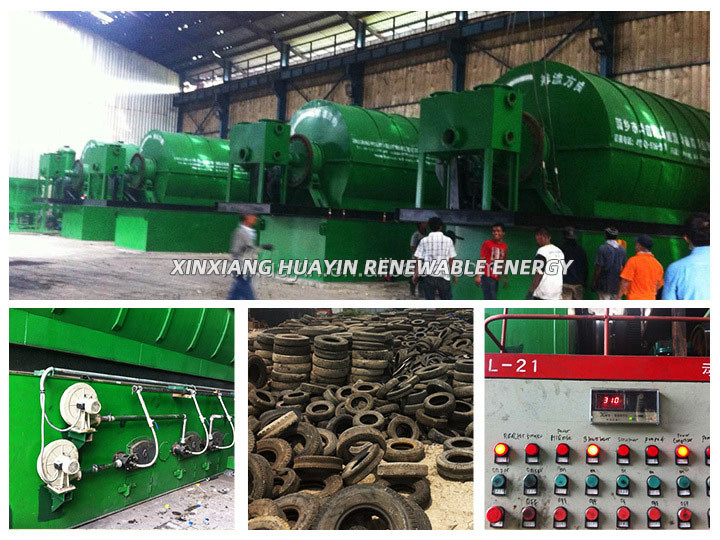 10 Ton Waste Tyre To Oil Pyrolysis Plant Energy Saving