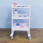 3 Layer Economical And Convenient Salon Trolley For Beauty Salons Stainless