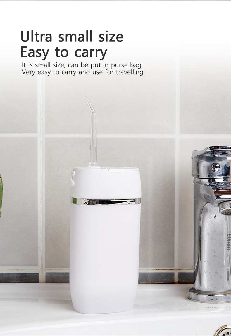 Mini USB Rechargeable Oral Water Irrigator With 2PCS Jet Tips