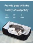 Washable Breathable Pet Calming Beds Square Cat Cushion Sleeping Accessories