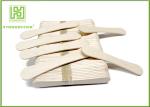Disposable Lolly Pop Ice Cream Wooden Sticks , 114mm Natural Wooden Sticks