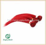 Brazilian 5A virgin remy hair weave ,red color,straight hair extension 10''-26'
