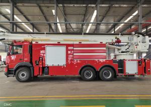 Quality 25M Height 4000L Foam and 18550L Water Water Tower Ladder Fire Truck 6×4 Driving wholesale