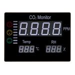 Digital Wall Mount Indoor Air Quality Temperature Humidity RH 9999 PPM Carbon