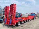 Detachable Gooseneck Semi Lowbed Trailer Mechanical Suspension