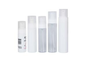 Quality Flat Shoulder Tasteless PET Lotion Bottle 45 60 80 100 120 150ml wholesale