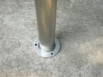 304 Stainless Steel Metal Parking Bollards Weather Resistant 895mm Height