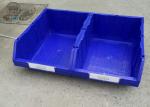 Blue / Red Stacking Plastic Bin Boxes For Secure Storage Of Parts 600 * 400 *
