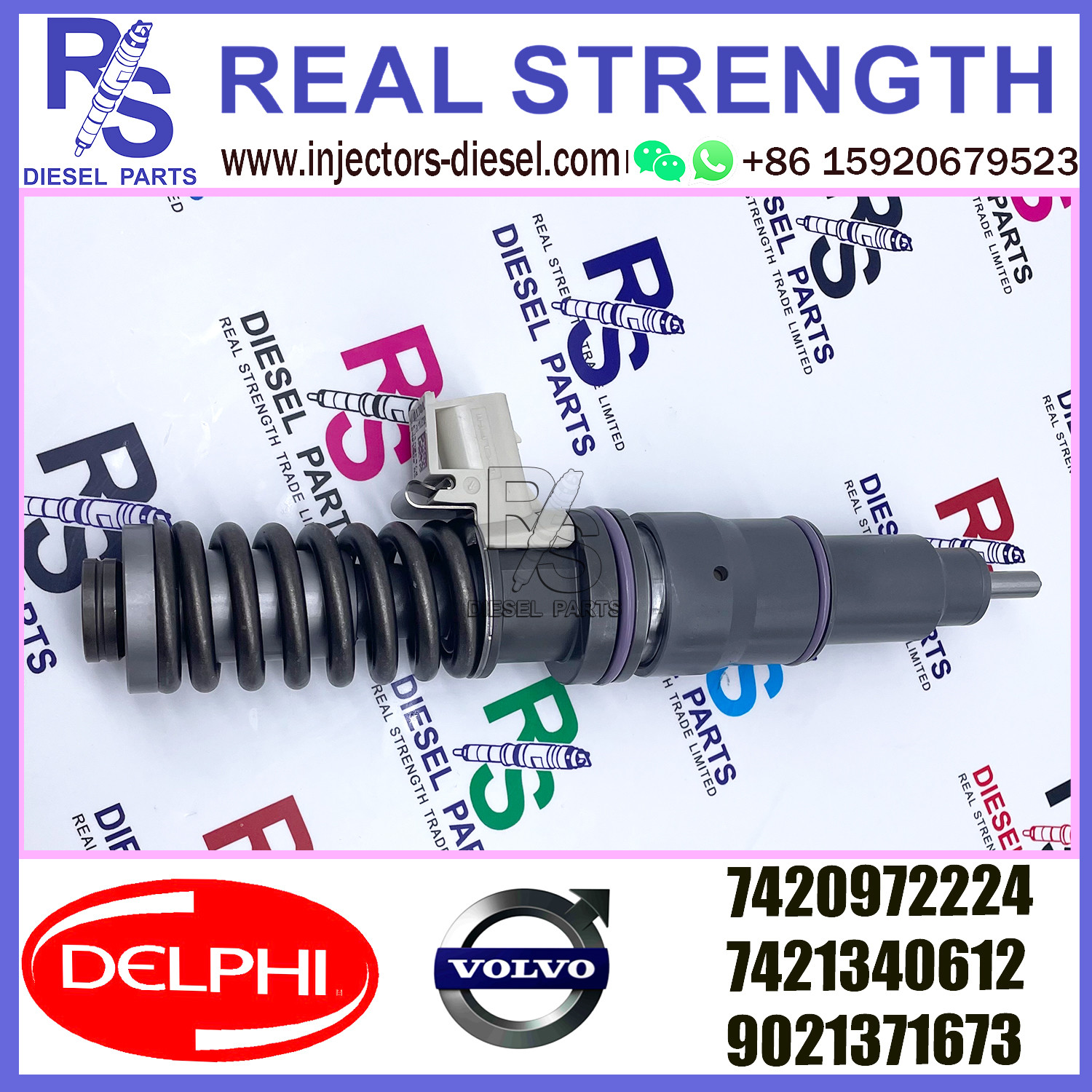 4 Pin Delphi Common Rail Injector 21340612 7420972224 7421340612 9021371673 E3.18
