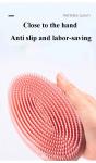 Household Silicone Shower Brush Double Sided Rubber Silicone Cleaning Tools for