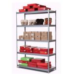 Warehouse Slotted Angle Rack Commercial Stainless Steel Storage Display