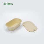 Biodegradable Takeaway Sugarcane Food Container 650ml Greaseproof Paper