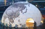 Waterproof Half Sphere Geodesic Dome Tent For Camping 35m Diameter